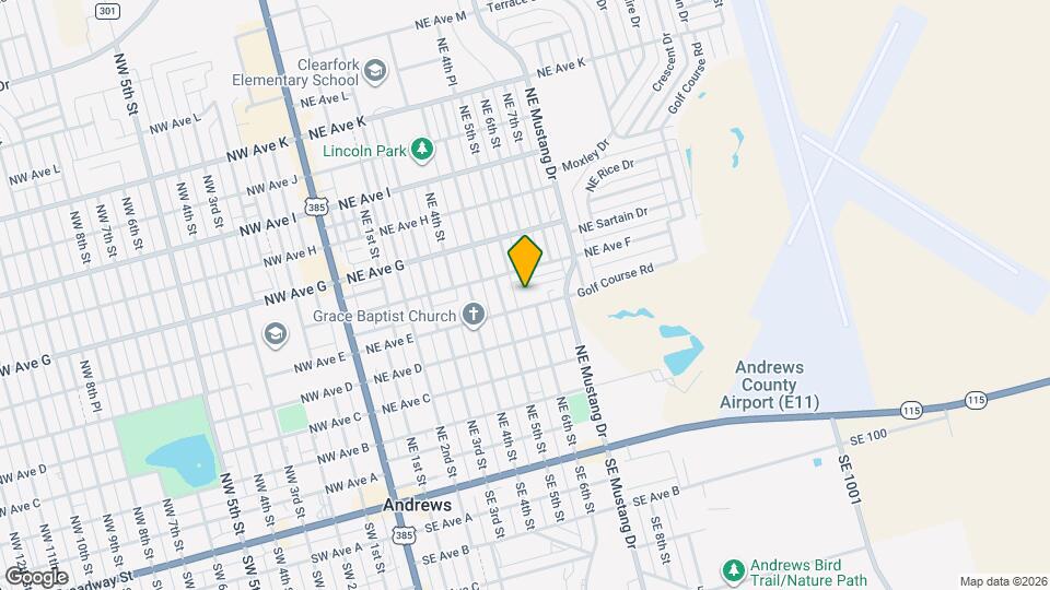 604 NE Ave E Pl Map and Location Details