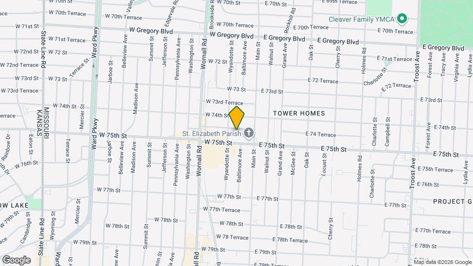 35 W 74 Terrace Map and Location Details