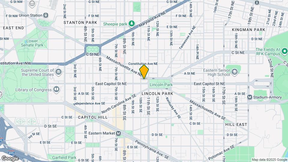 1008 E Capitol St NE Mapa y Detalles de la Ubicación