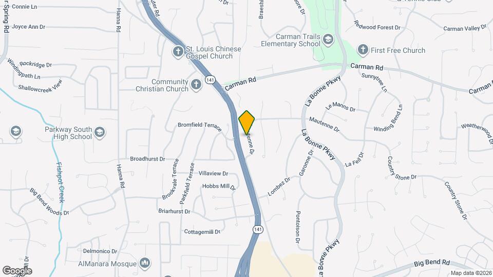 1261 Mautenne Dr Map and Location Details