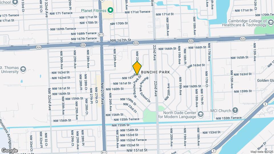 2335 W Bunche Park Dr Map and Location Details