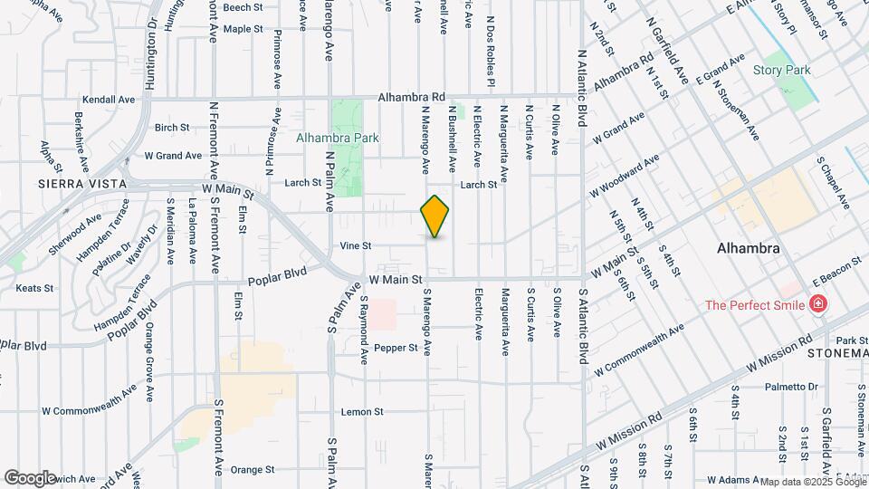 32-100 N Marengo Ave Map and Location Details