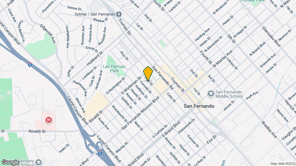 1314 Pico St Map and Location Details