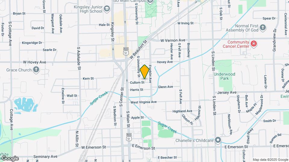 606 Cullom St Map and Location Details