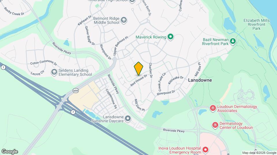 43708 Red House Dr Mapa y Detalles de la Ubicación