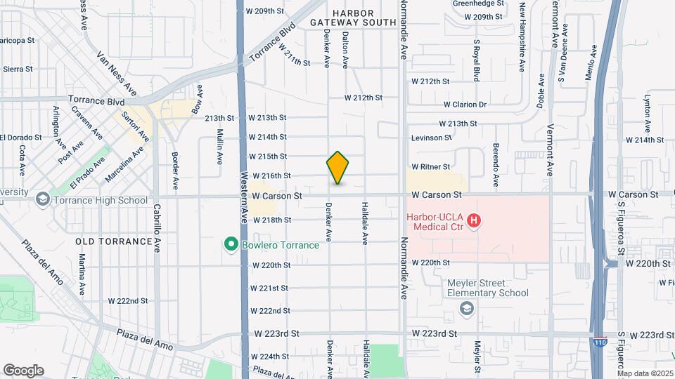 1449 W Carson St Map and Location Details