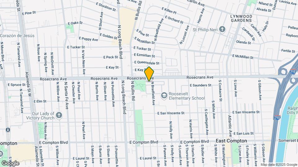 1709 E Saunders St Map and Location Details