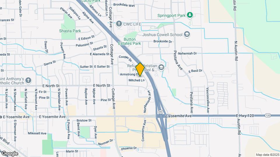 1375 Mitchell Ln Map and Location Details