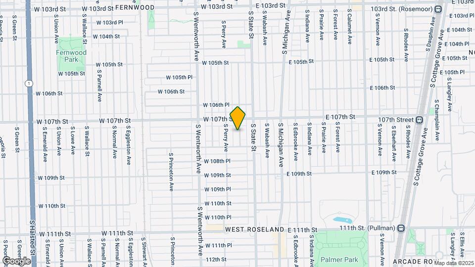 10730 S Lafayette Ave Map and Location Details