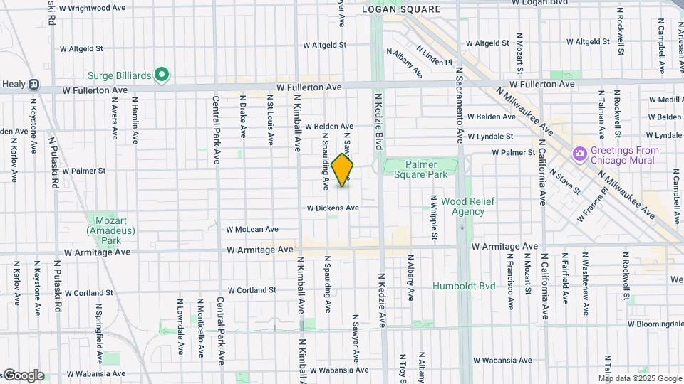 2120 N Sawyer Ave Map and Location Details