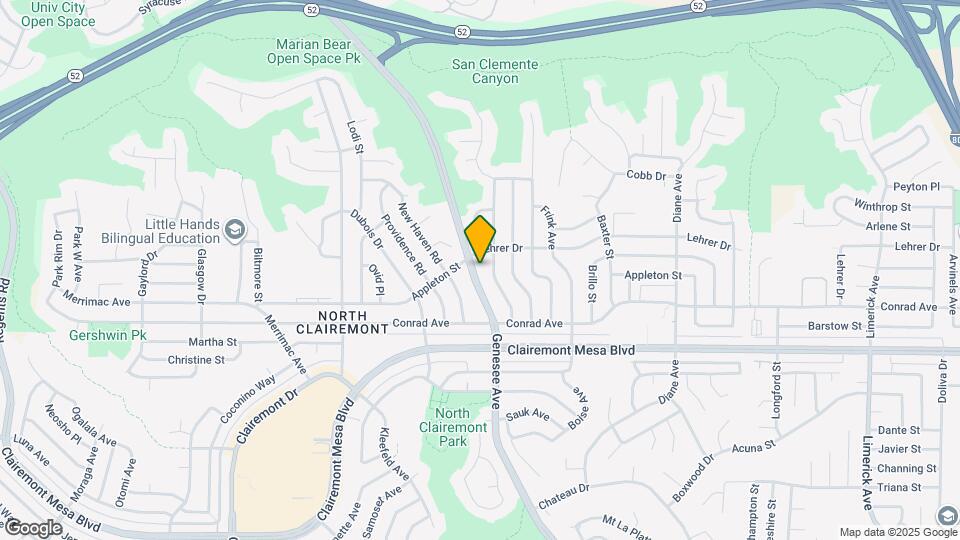 5041 Genesee Ave Map and Location Details