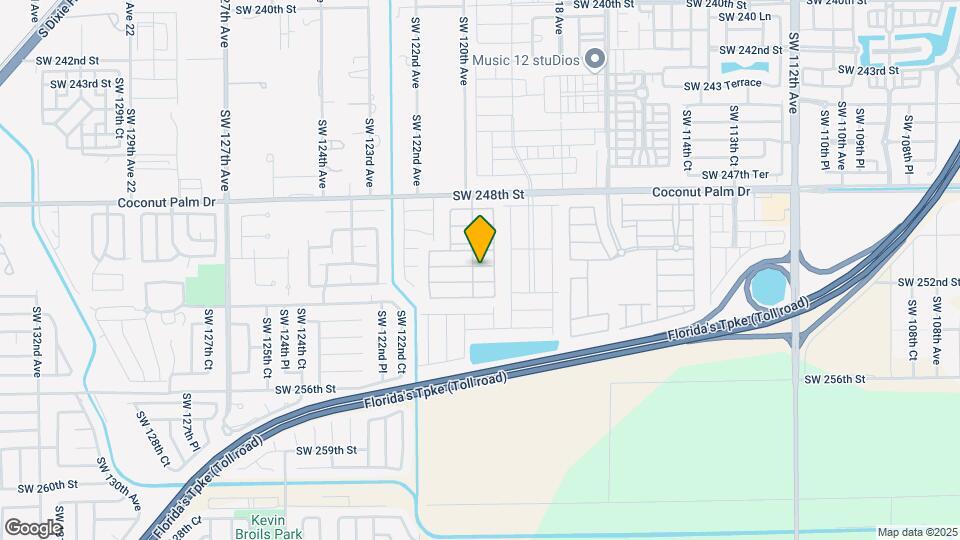 12090 SW 250th Terrace Map and Location Details