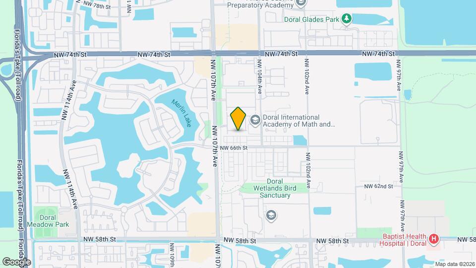 10540 NW 67th Terrace Mapa y Detalles de la Ubicación