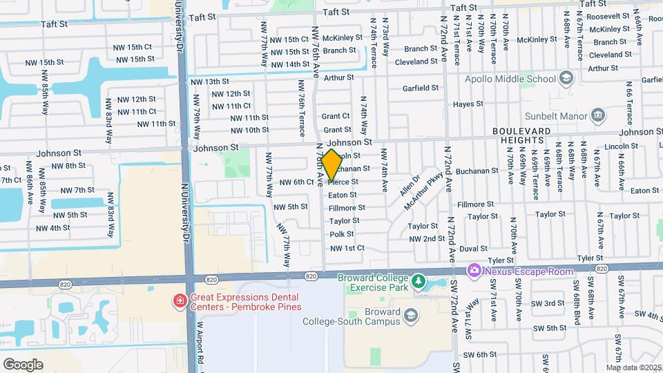 7560 Pierce St Map and Location Details