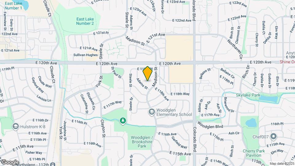 3400 E 119th St Map and Location Details