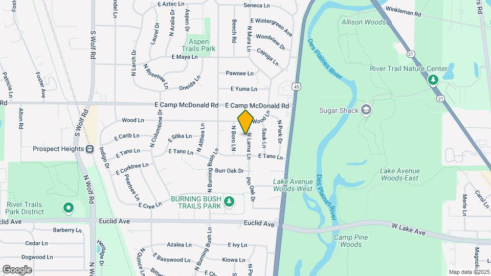 1410 N Lama Ln Map and Location Details