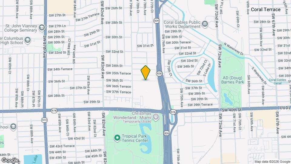 7800 SW 36th St Map and Location Details