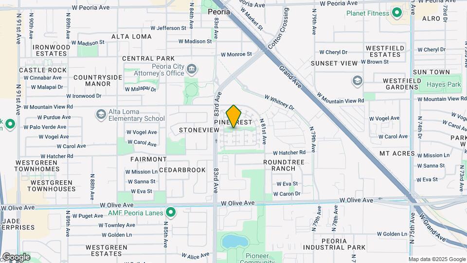 9598 N 82nd Ln Map and Location Details