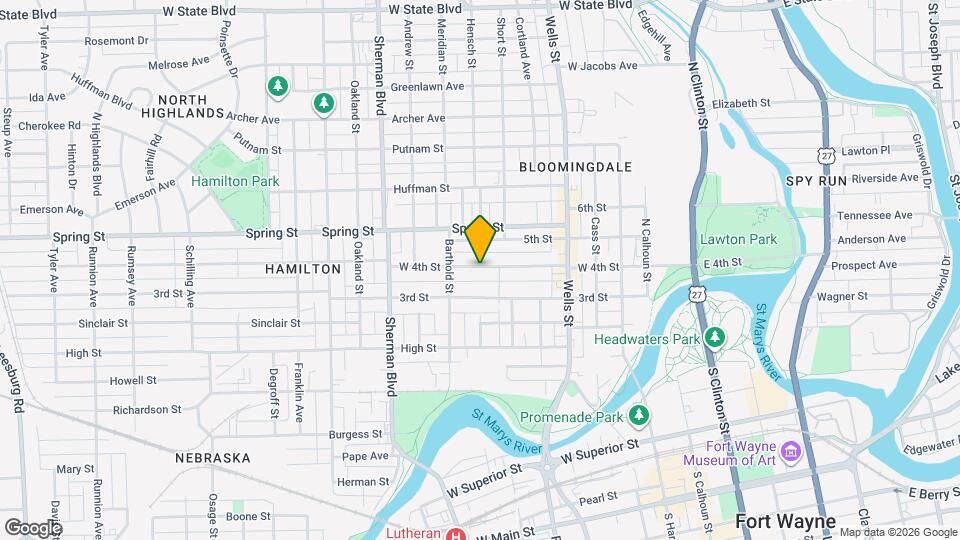 615 W 4th St Map and Location Details