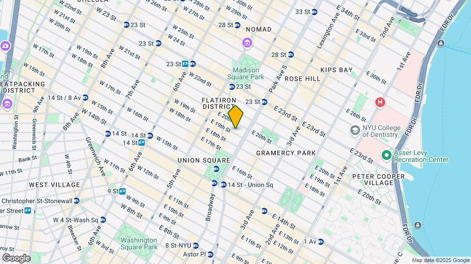 39 E 19th St Map and Location Details