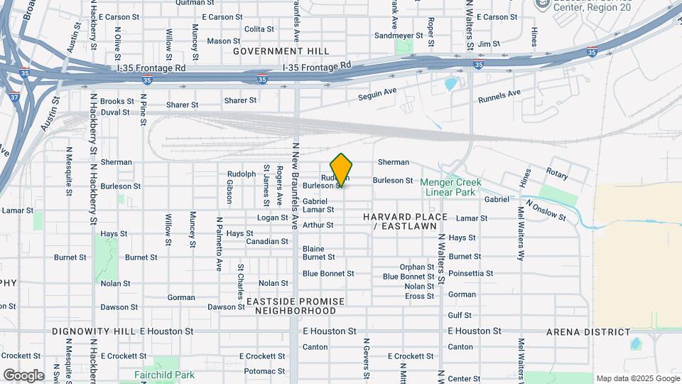1416 Burleson St Map and Location Details