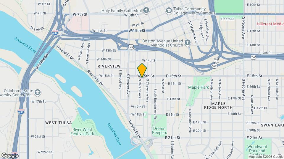 1515 1/2 S Carson Ave Map and Location Details