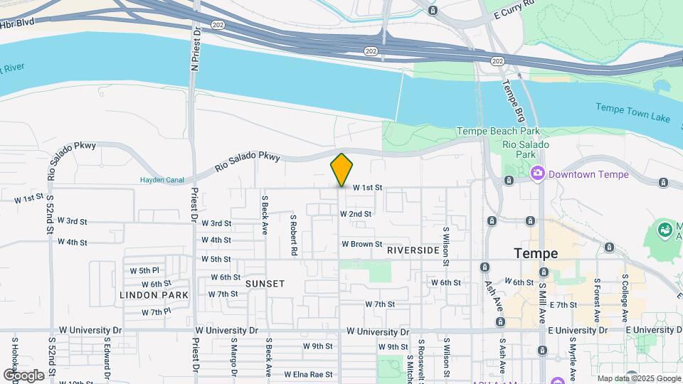 105 S Hardy Dr Map and Location Details