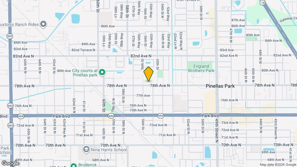 7800 55th Wy N Mapa y Detalles de la Ubicación