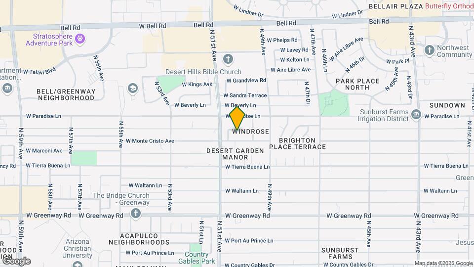 5031 W Davis Rd Map and Location Details