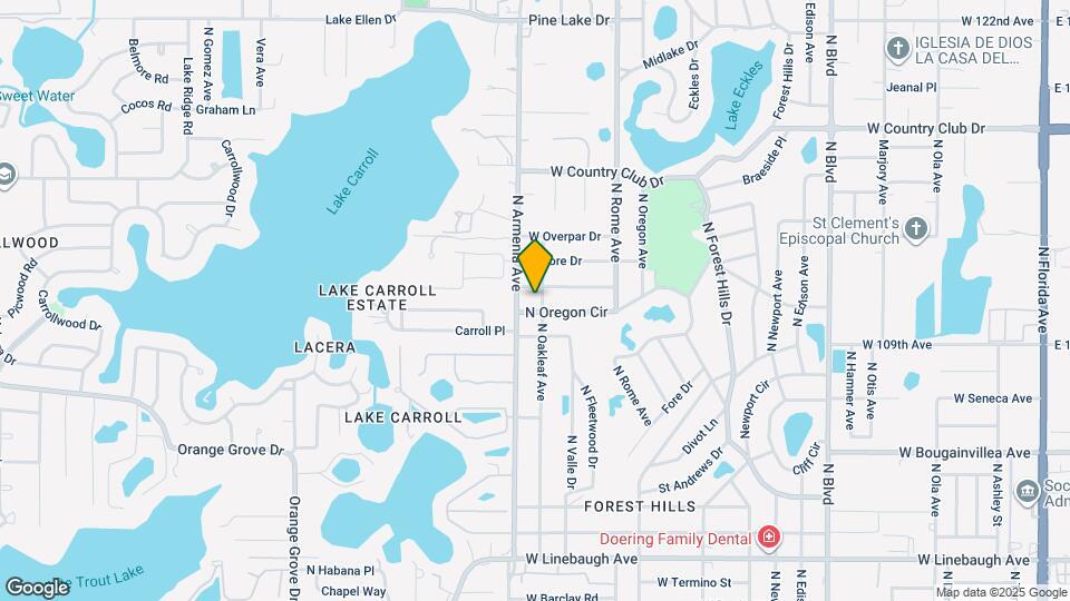 10906 N Oakleaf Ave Map and Location Details