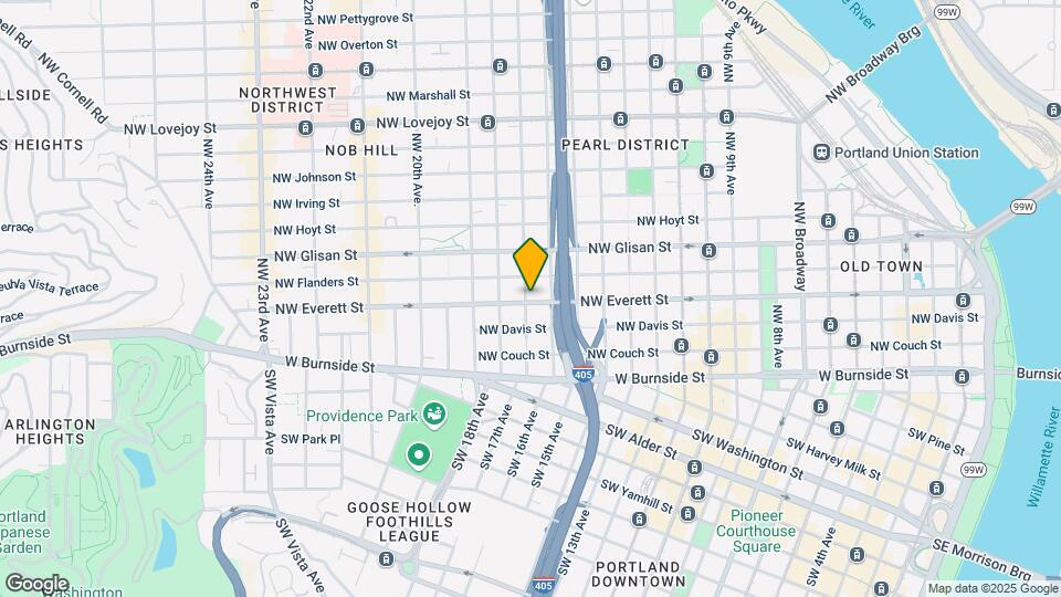 1631 NW Everett St Map and Location Details