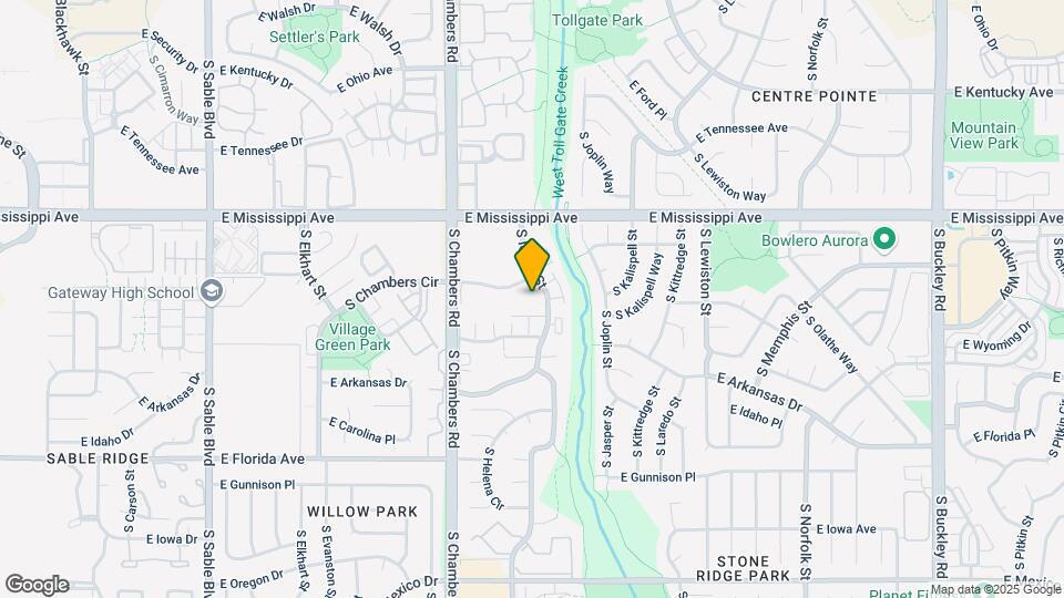 15594 E Arizona Ave Map and Location Details
