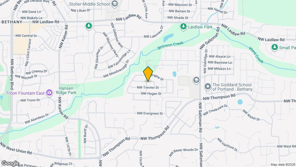 13686 NW Henninger Ln Map and Location Details