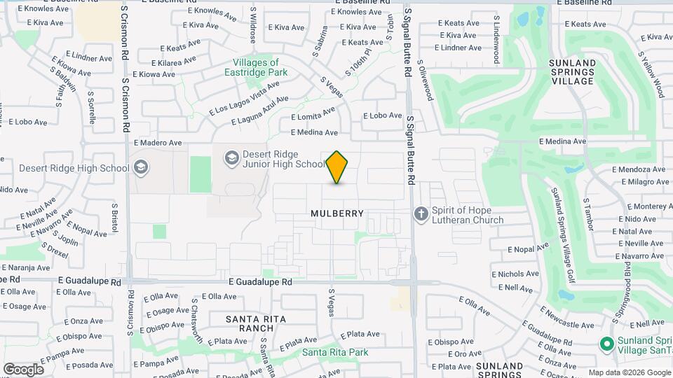 10559 E Monterey Ave Map and Location Details