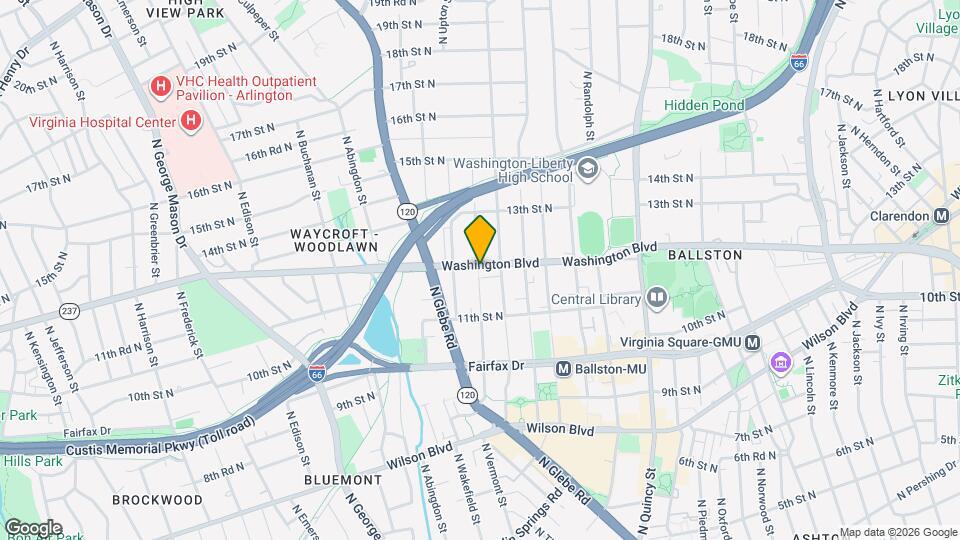 4424 Washington Blvd Map and Location Details
