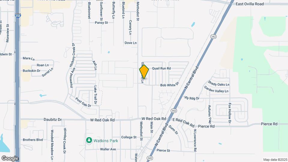 102 Oak Hollow Ln Map and Location Details