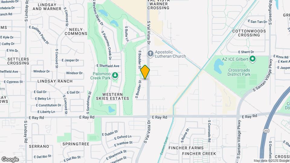 1575 E Baylor Ln Map and Location Details