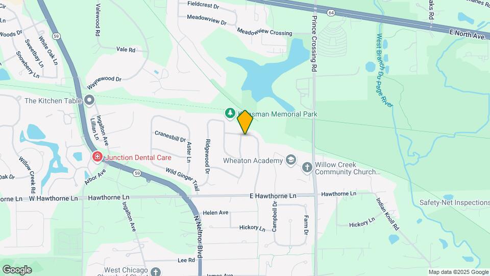1055 Knollwood Ln Map and Location Details
