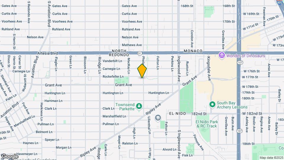 1607 Phelan Ln Map and Location Details