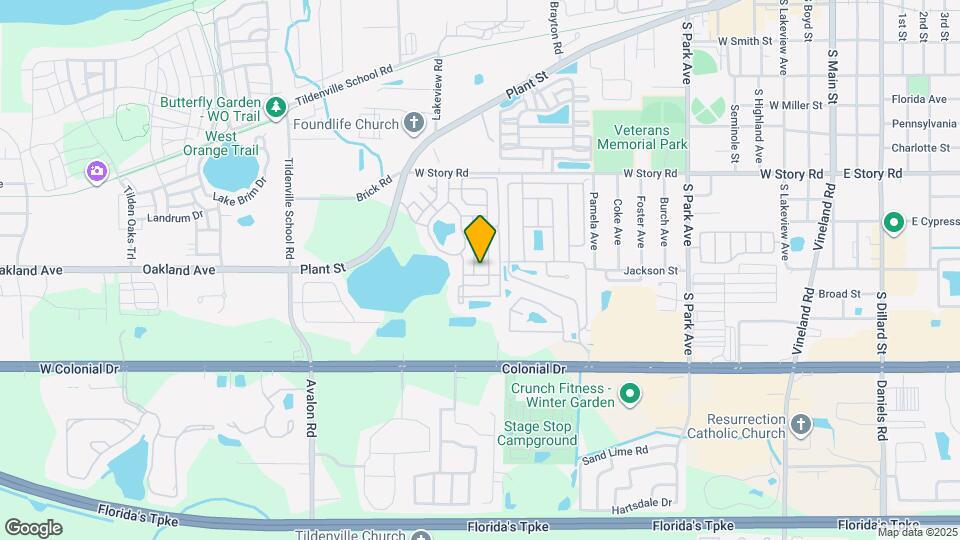 874 Bending Oak Trail Map and Location Details