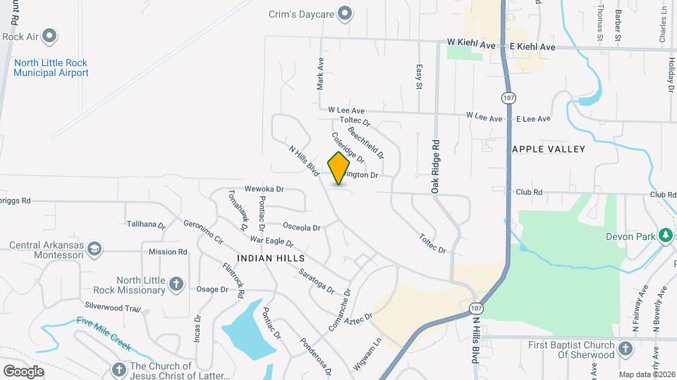 2030 N Hills Dr Map and Location Details