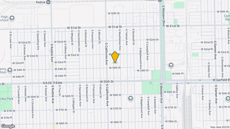 5347 S Fairfield Ave, Unit 2 Map and Location Details