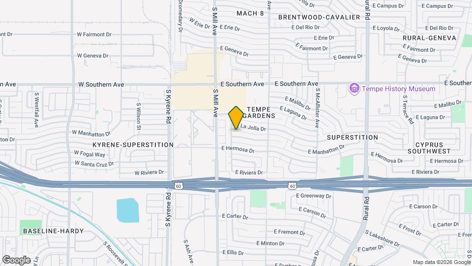 110 E Manhatton Dr Map and Location Details