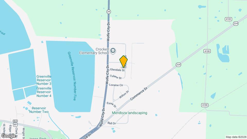 1400 Glendale St Map and Location Details