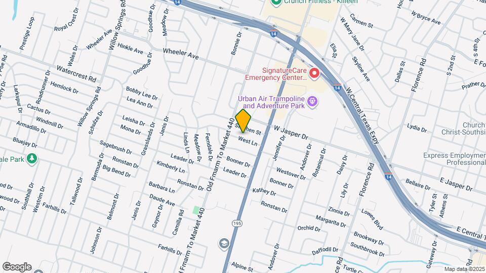 1303 West Ln Map and Location Details