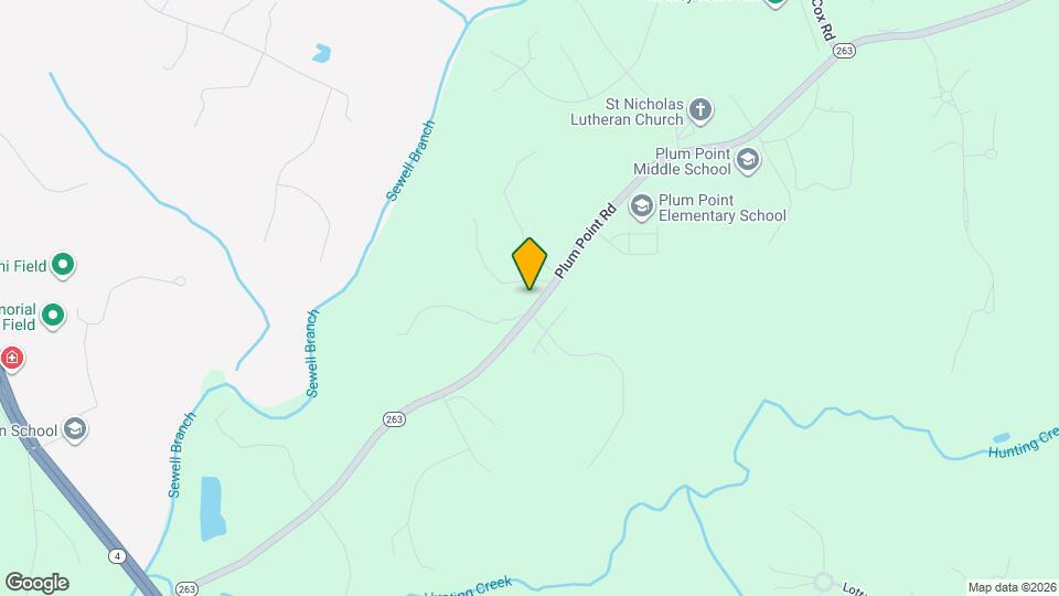 1100 Plum Point Rd Map and Location Details