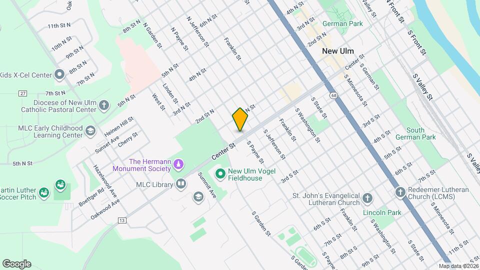 1100 Center St. Mapa y Detalles de la Ubicación