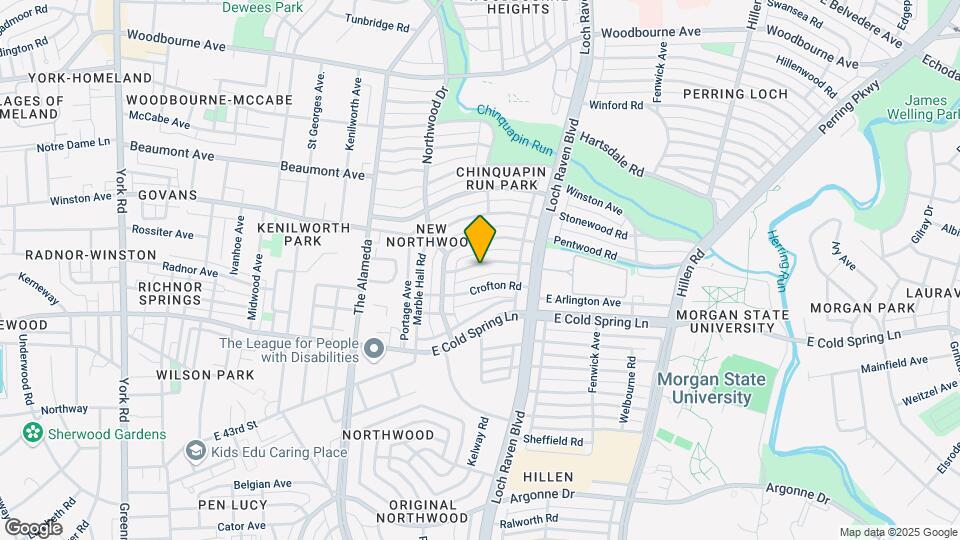 1321 Pentridge Rd Map and Location Details