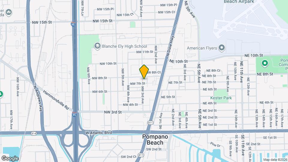 704 NW 3rd Ave Map and Location Details