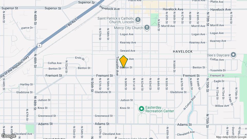 3629 N 60th St Map and Location Details